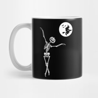 Halloween Skull For Women Dancing Skeleton T-Shirt Mug